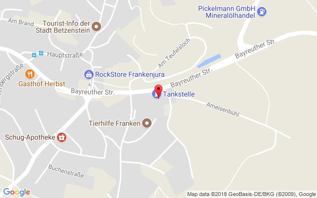 Google Map of Bayreuther Straße 22,
91282 Betzenstein